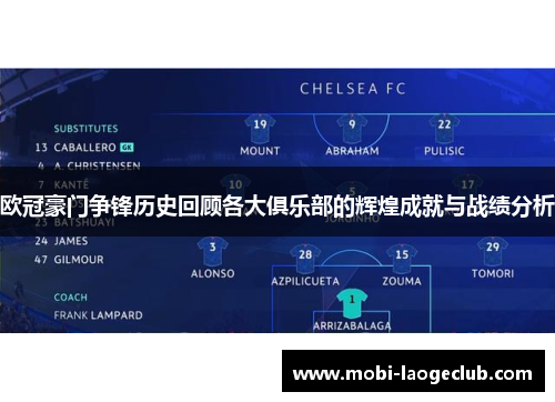 欧冠豪门争锋历史回顾各大俱乐部的辉煌成就与战绩分析 欧冠豪门争锋历史回顾各大俱乐部的辉煌成就与战绩分析